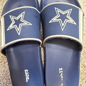 Kids Blue Star Slide Sandals